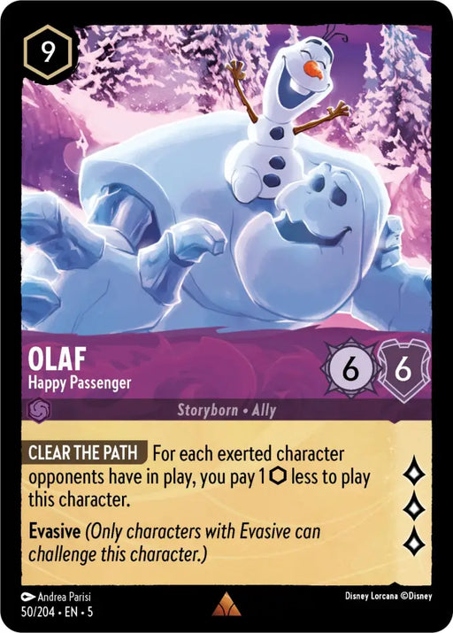 Olaf - Happy Passenger (50/204) [Shimmering Skies] - Lorcana Single