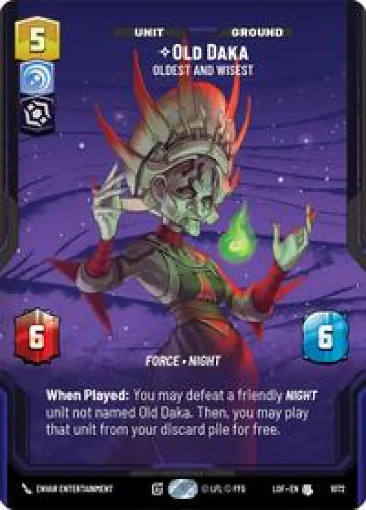 Old Daka - Oldest and Wisest (Prestige Foil) (1072) [Legends of the Force]