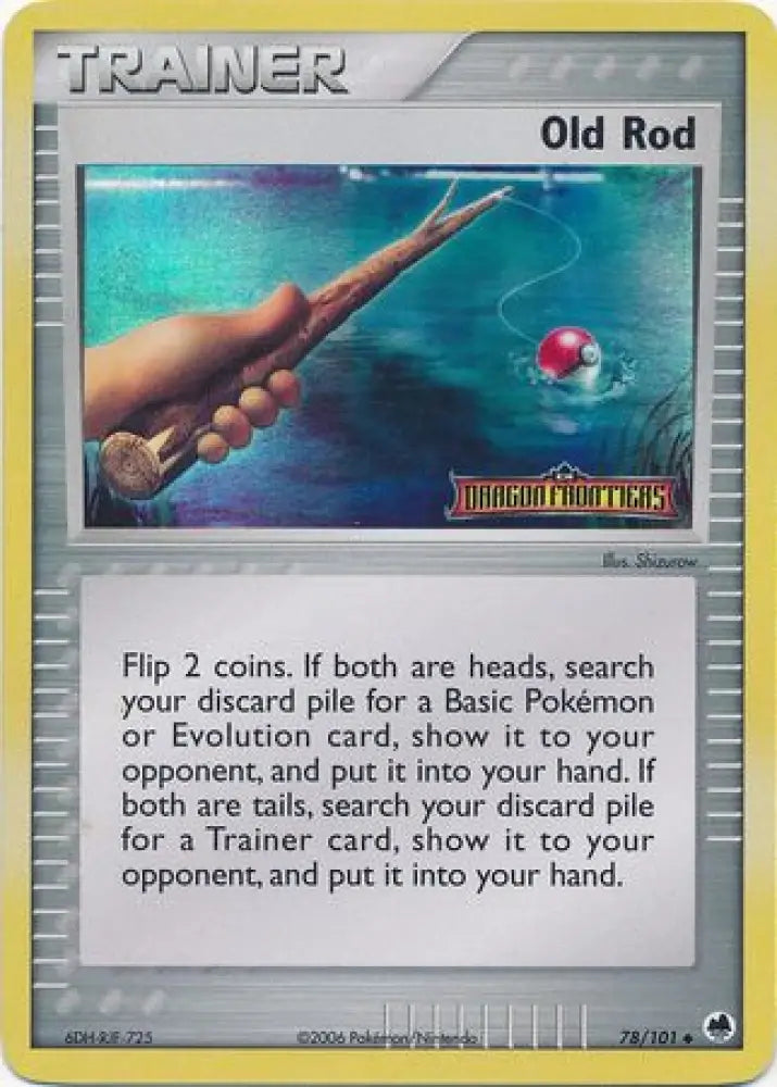 Old Rod (78/101) (Stamped) [EX: Dragon Frontiers] - Pokemon Single