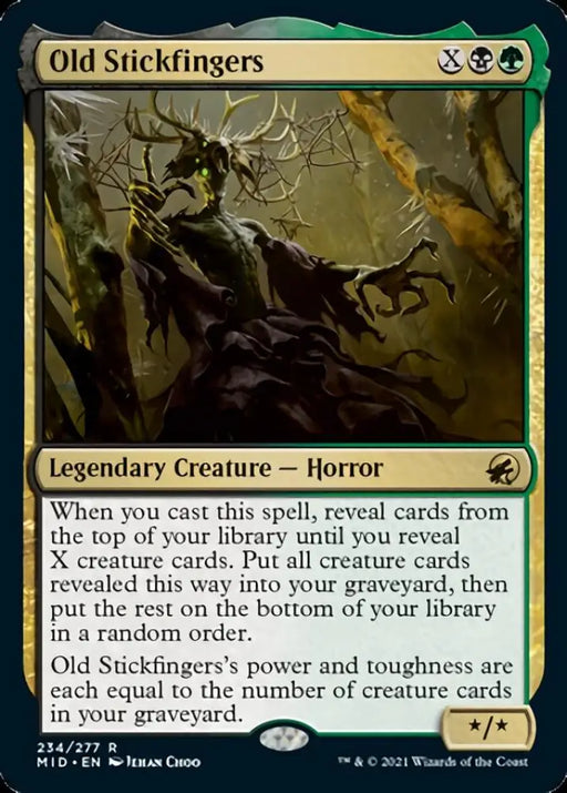 Old Stickfingers [Innistrad: Midnight Hunt] - MTG Single