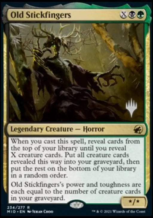 Old Stickfingers (Promo Pack) [Innistrad: Midnight Hunt Promos] - MTG Single