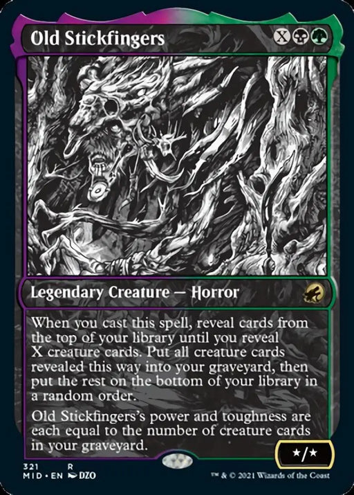 Old Stickfingers (Showcase Eternal Night) [Innistrad: Midnight Hunt] - MTG Single