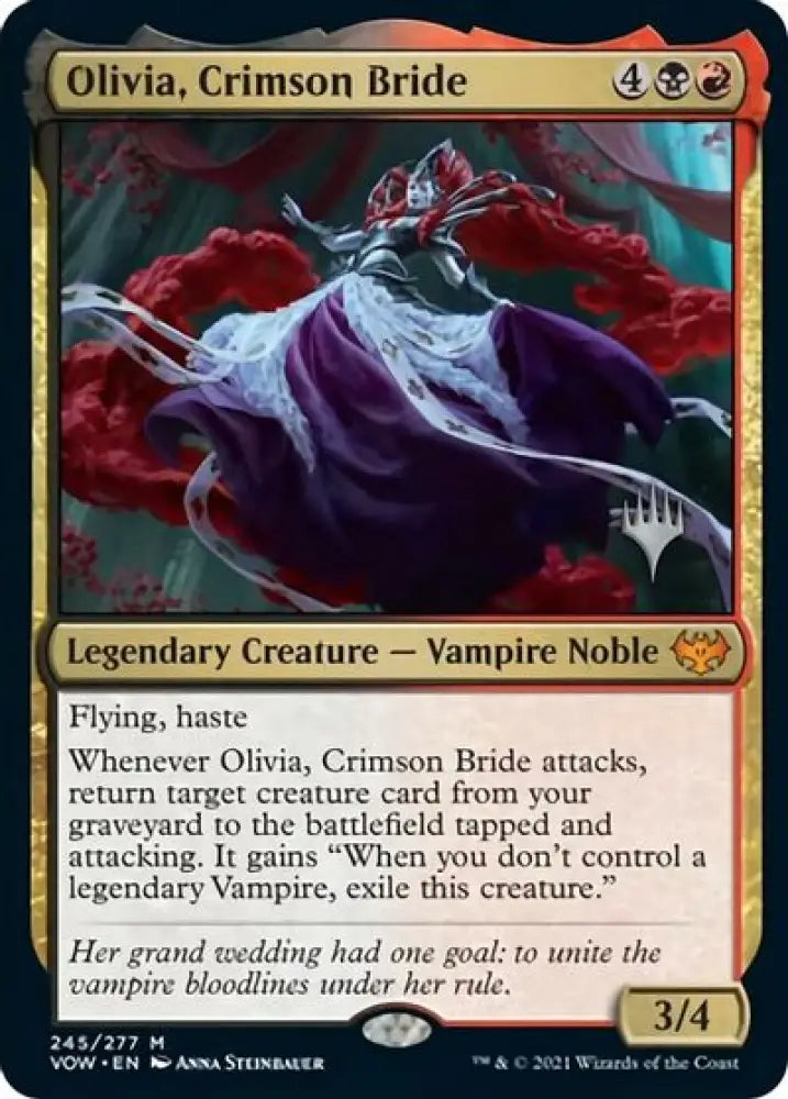 Olivia Crimson Bride (Promo Pack) [Innistrad: Crimson Vow Promos] - MTG Single