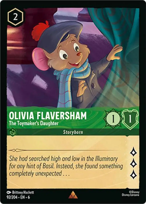 Olivia Flaversham - The Toymaker’s Daughter (92/204) [Azurite Sea] - Lorcana Single