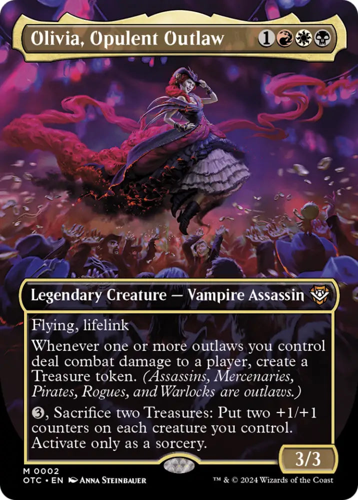 Olivia Opulent Outlaw (Borderless) [Outlaws of Thunder Junction Commander] - MTG Single