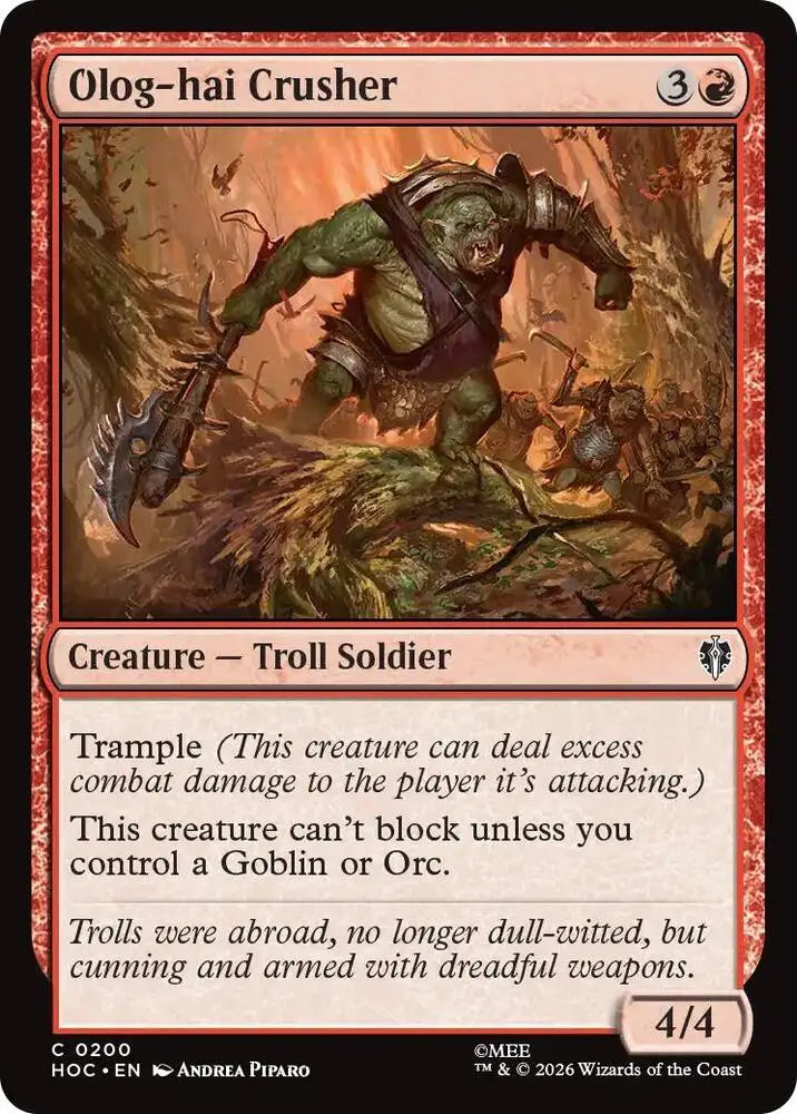 Olog-hai Crusher (200) [The Hobbit: Eternal-Legal]