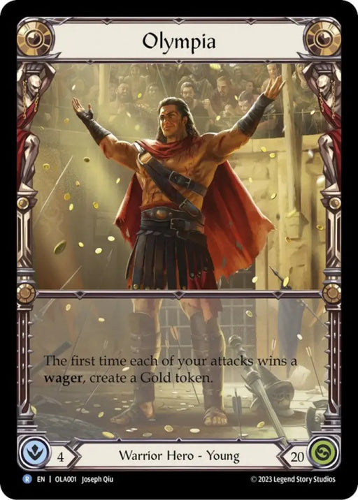 Olympia [Heavy Hitters] (Olympia Blitz Deck) Rainbow Foil - Flesh And Blood Single