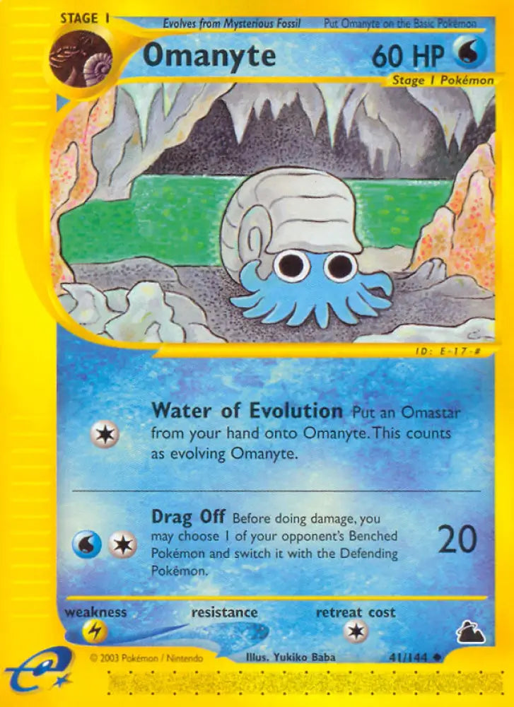 Omanyte (41/144) [Skyridge] - Pokemon Single