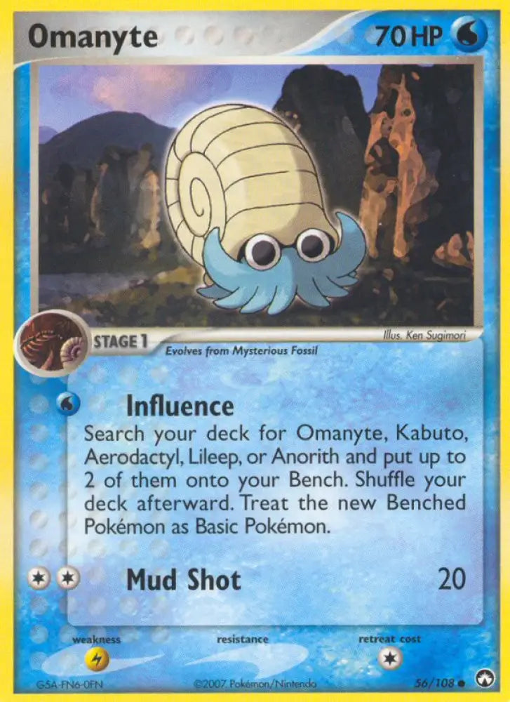 Omanyte (56/108) [EX: Power Keepers] - Pokemon Single