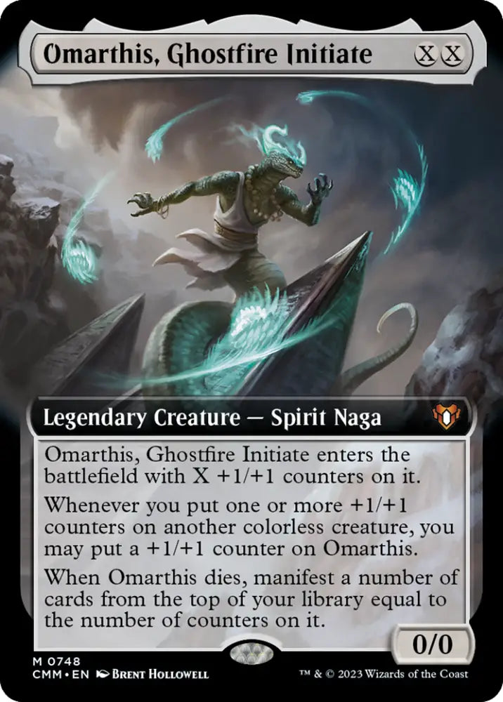 Omarthis Ghostfire Initiate (Extended Art) [Commander Masters] - MTG Single