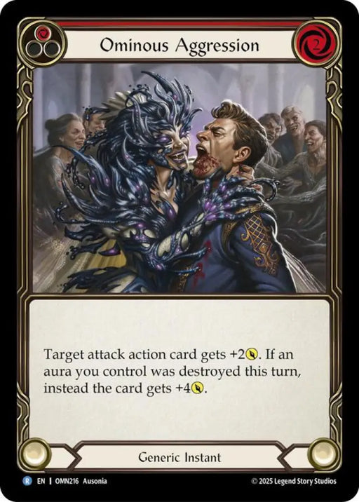 Ominous Aggression (Red) (OMN216) [Omens of the Third Age]