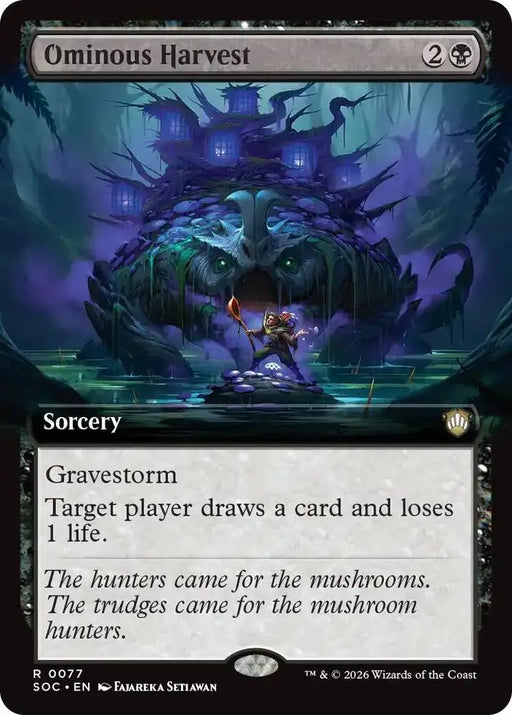 Ominous Harvest (Extended Art) (77) [Secrets of Strixhaven Commander]