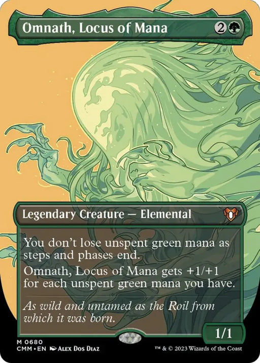 Omnath Locus of Mana (Borderless Profile) [Commander Masters] - MTG Single
