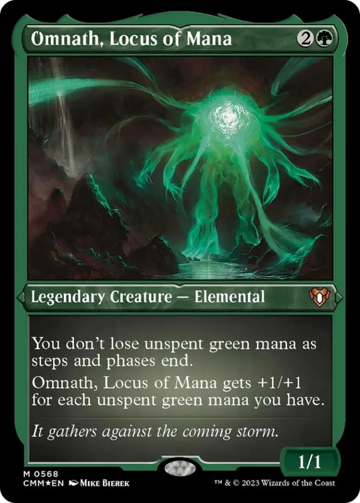 Omnath Locus of Mana (Foil Etched) [Commander Masters] - MTG Single