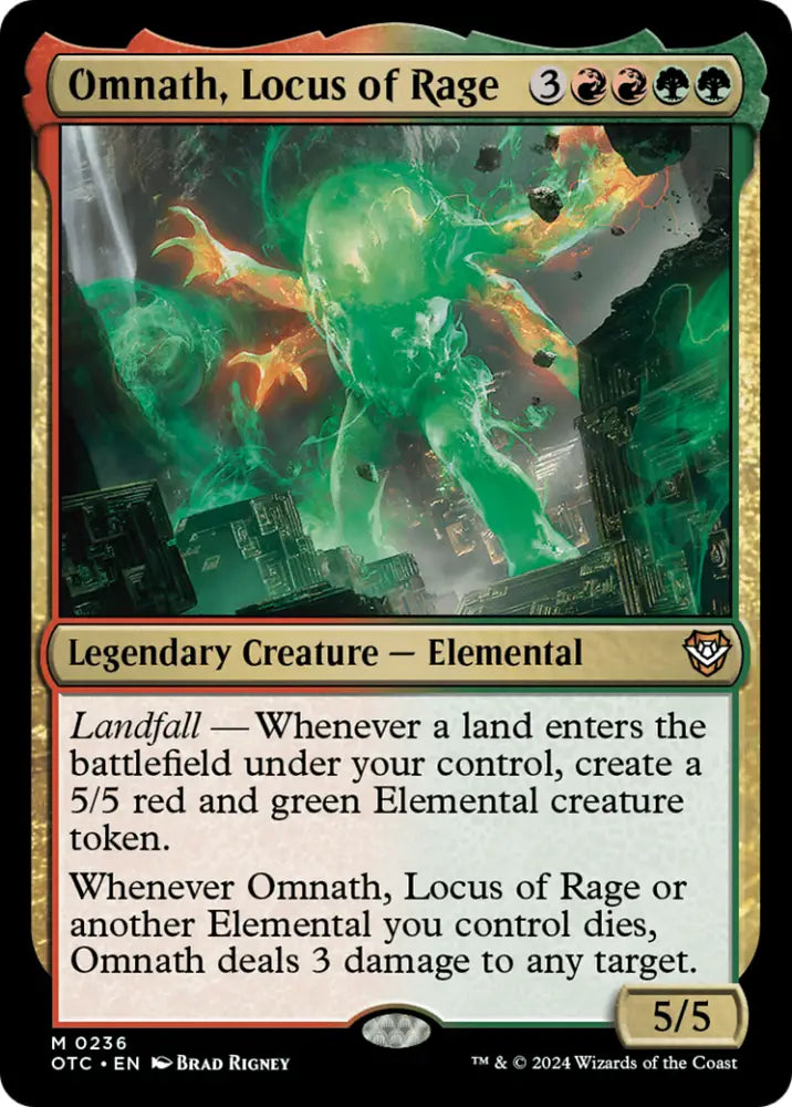 Omnath Locus of Rage [Outlaws of Thunder Junction Commander] - MTG Single