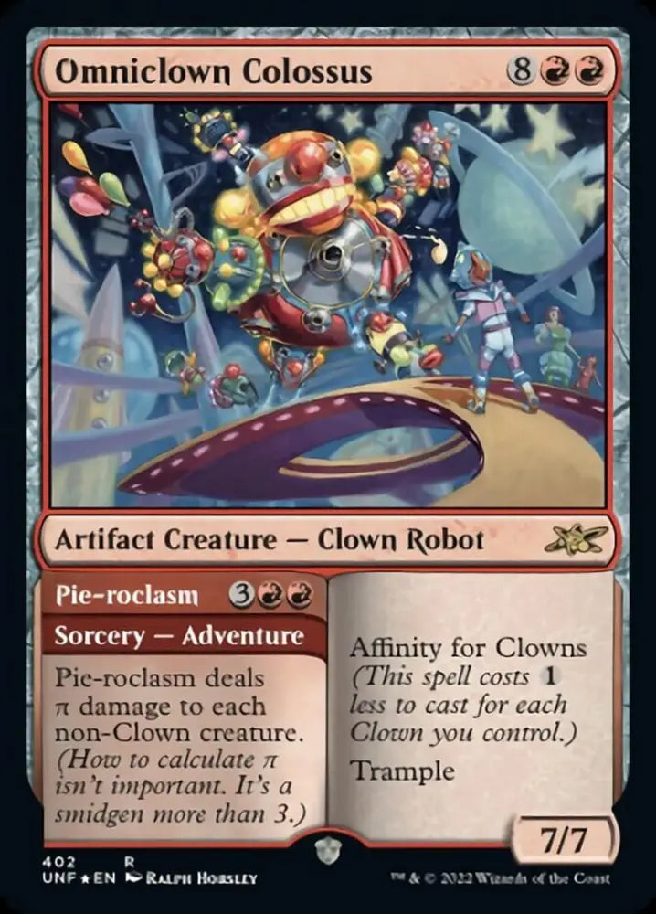 Omniclown Colossus // Pie-roclasm (Galaxy Foil) [Unfinity] - MTG Single