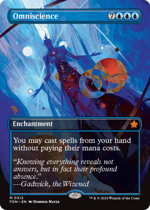 Omniscience (Borderless) [Foundations] - MTG Single
