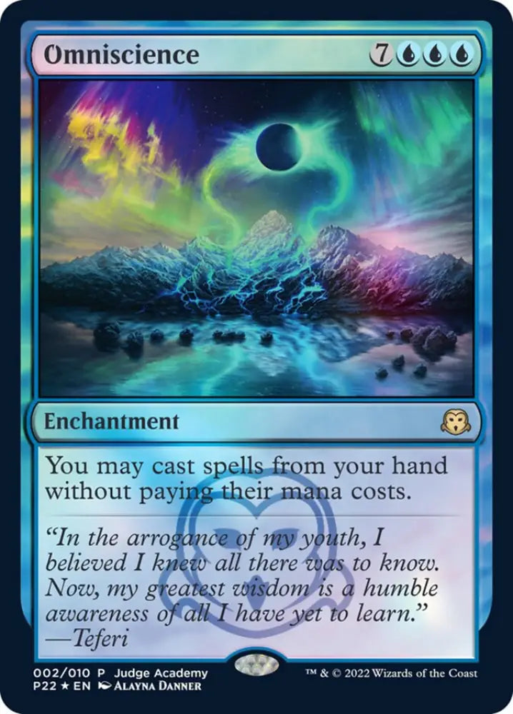 Omniscience [Judge Gift Cards 2022] - MTG Single