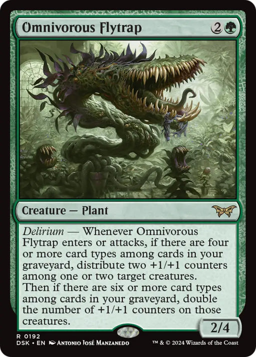 Omnivorous Flytrap [Duskmourn: House of Horror] - MTG Single