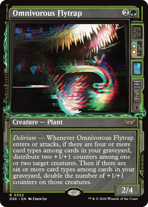 Omnivorous Flytrap (Showcase) [Duskmourn: House of Horror] - MTG Single