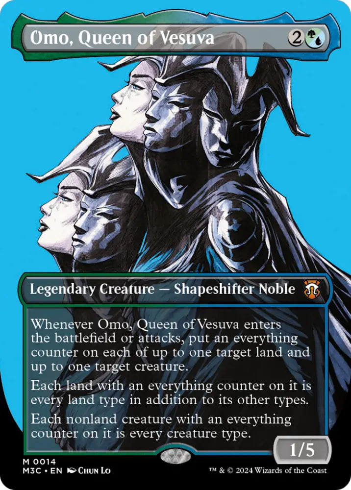 Omo Queen of Vesuva (Borderless) [Modern Horizons 3 Commander] - MTG Single