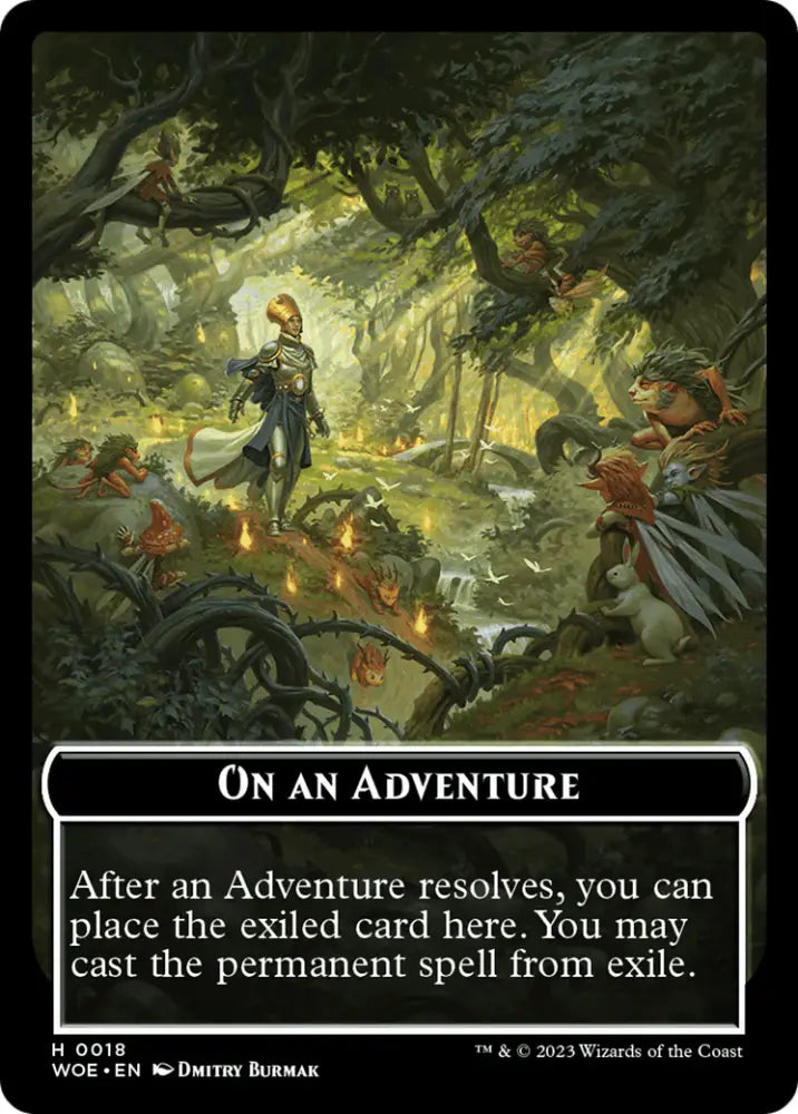 On an Adventure Emblem [Wilds of Eldraine Tokens] - MTG Single