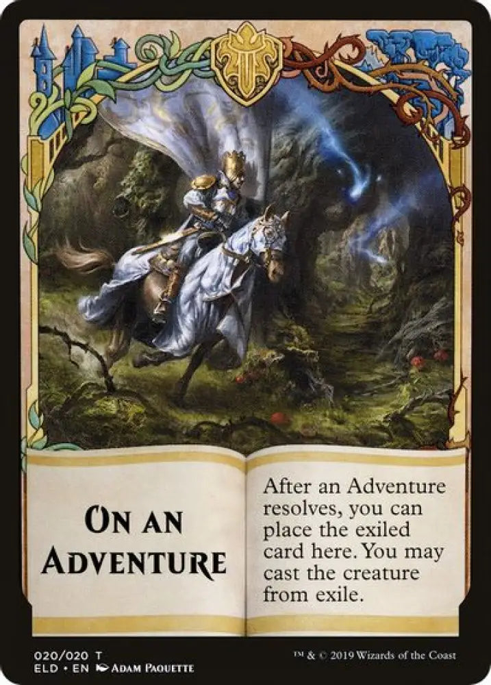 On An Adventure // Spirit Double-Sided Token [Challenger Decks 2020 Tokens] - MTG Single