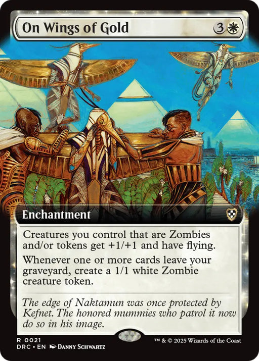 On Wings of Gold (Extended Art) [Aetherdrift Commander] - MTG Single