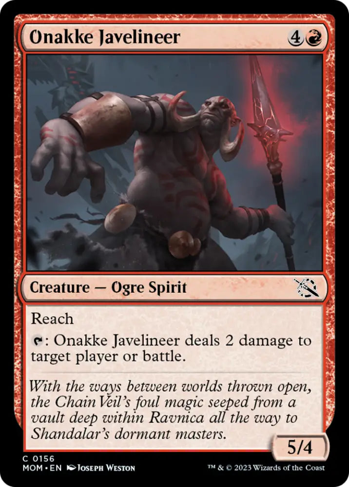 Onakke Javelineer [March of the Machine] - MTG Single