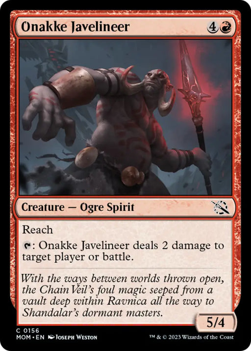 Onakke Javelineer [March of the Machine] - MTG Single