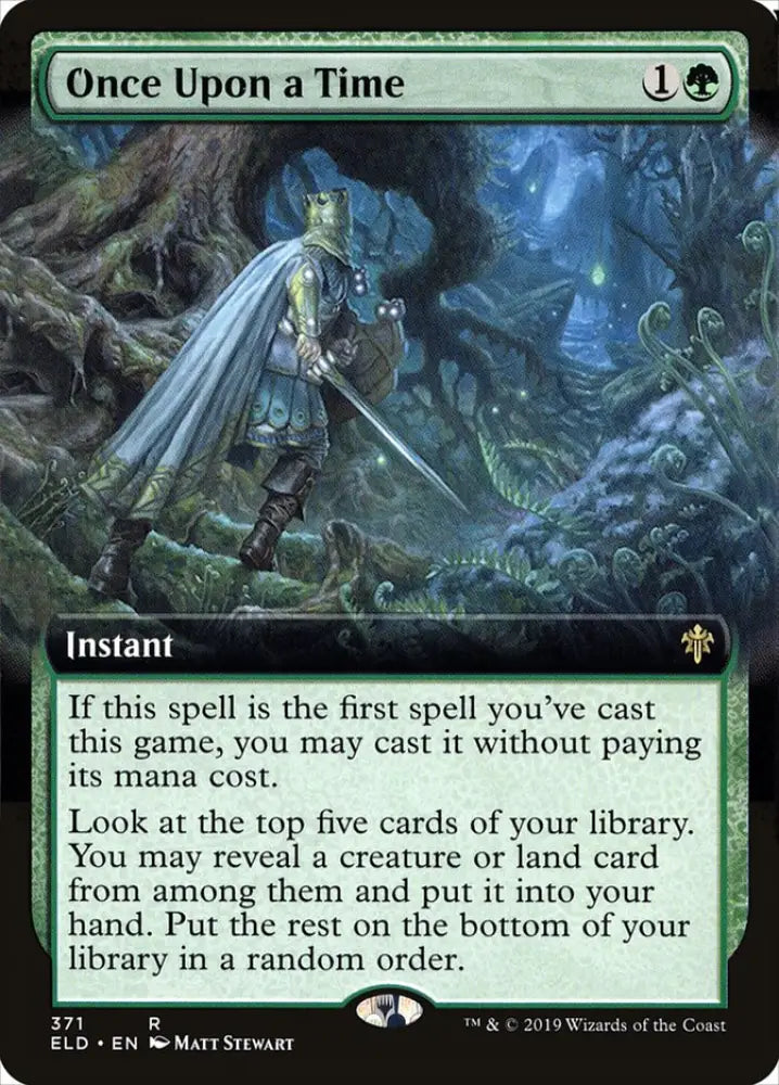 Once Upon a Time (Extended Art) [Throne of Eldraine] - MTG Single