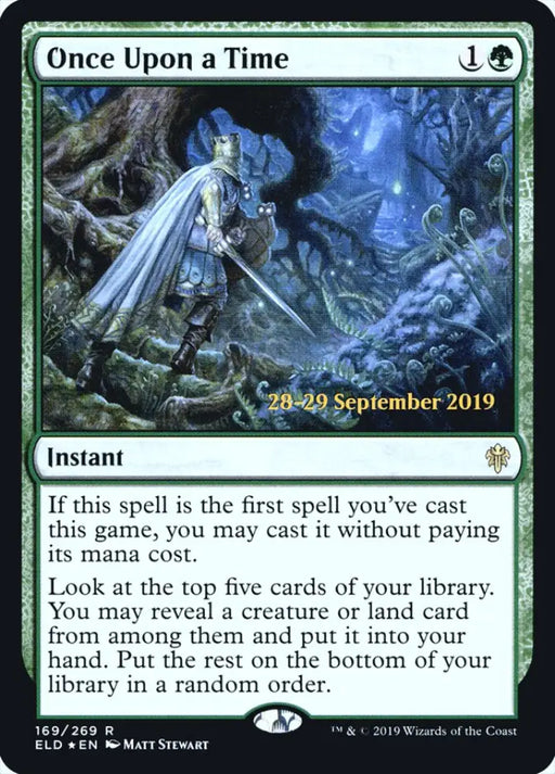 Once Upon a Time [Throne of Eldraine Prerelease Promos] - MTG Single