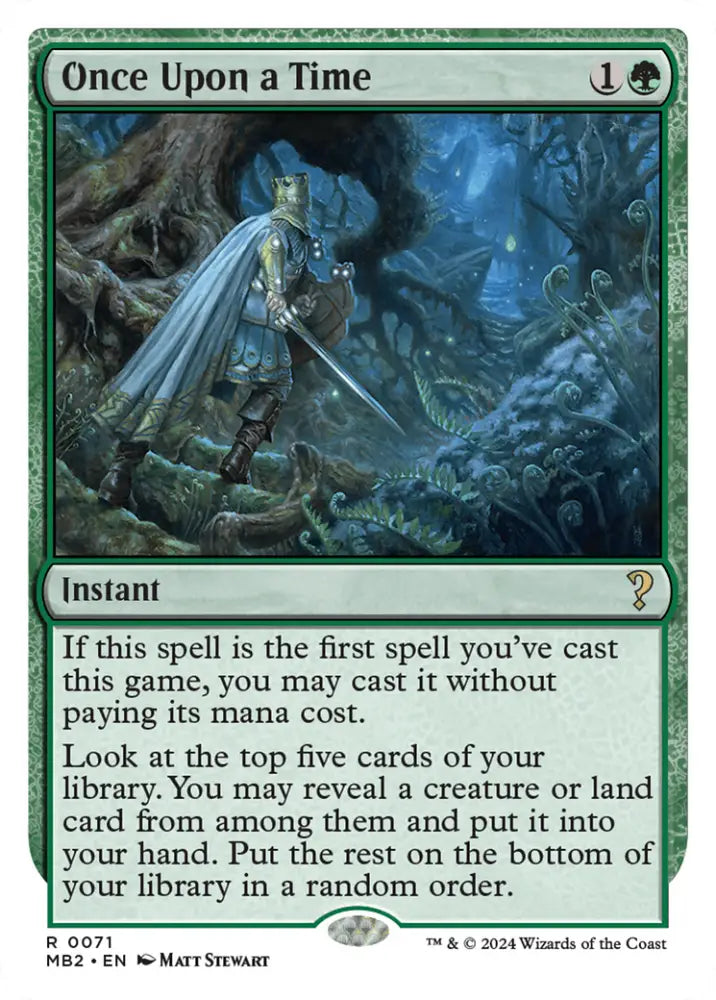 Once Upon a Time (White Border) [Mystery Booster 2] - MTG Single