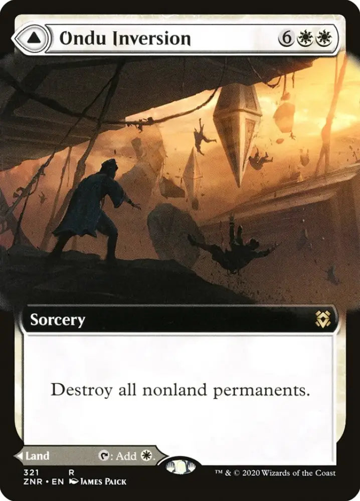 Ondu Inversion // Ondu Skyruins (Extended Art) [Zendikar Rising] - MTG Single