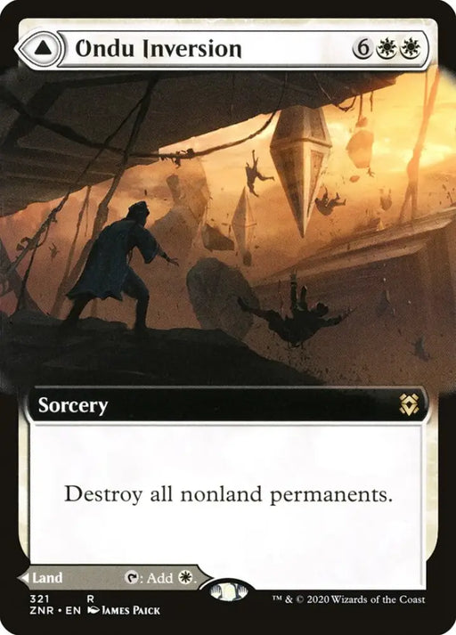 Ondu Inversion // Ondu Skyruins (Extended Art) [Zendikar Rising] - MTG Single