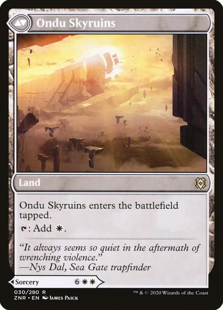 Ondu Inversion // Ondu Skyruins [Zendikar Rising] - MTG Single
