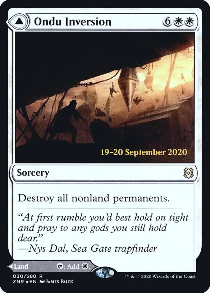 Ondu Inversion // Ondu Skyruins [Zendikar Rising Prerelease Promos] - MTG Single