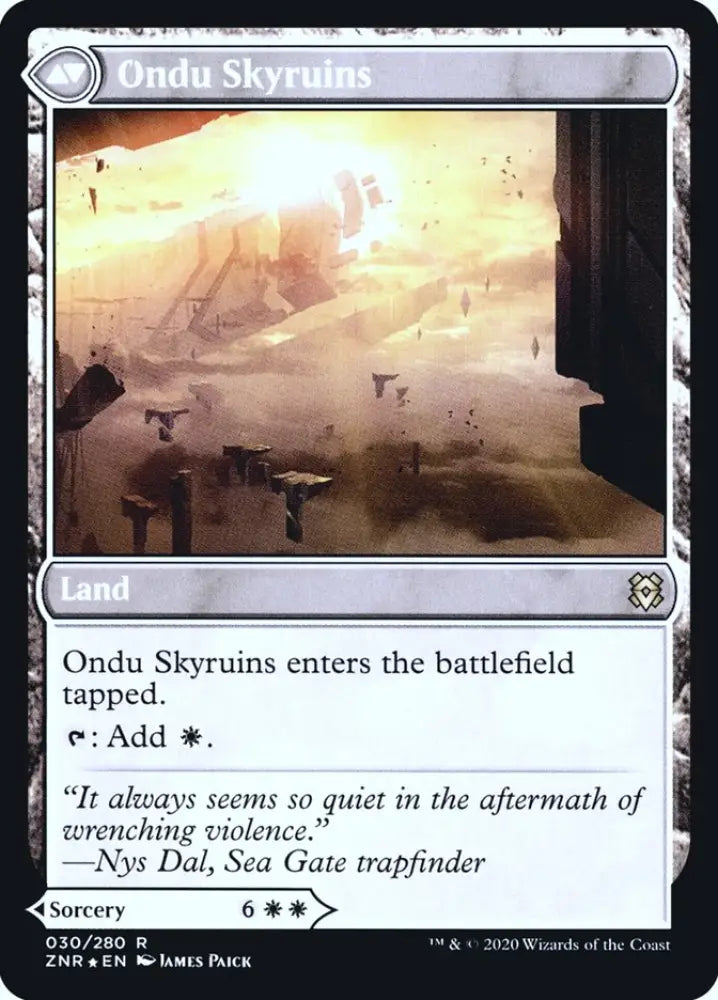 Ondu Inversion // Ondu Skyruins [Zendikar Rising Prerelease Promos] - MTG Single