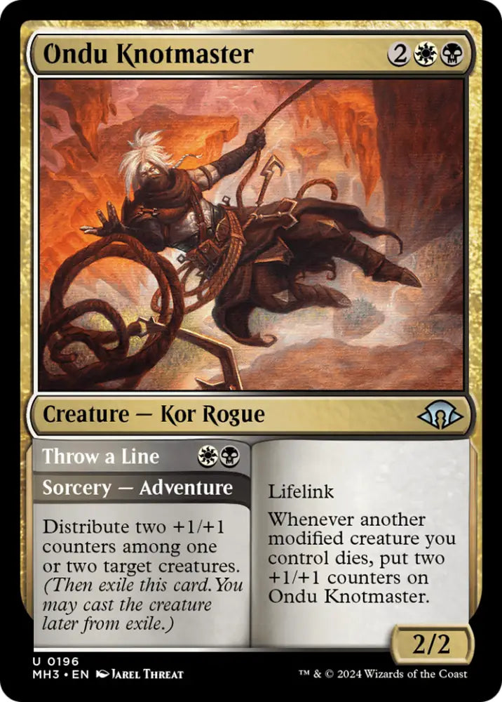 Ondu Knotmaster // Throw a Line [Modern Horizons 3] - MTG Single