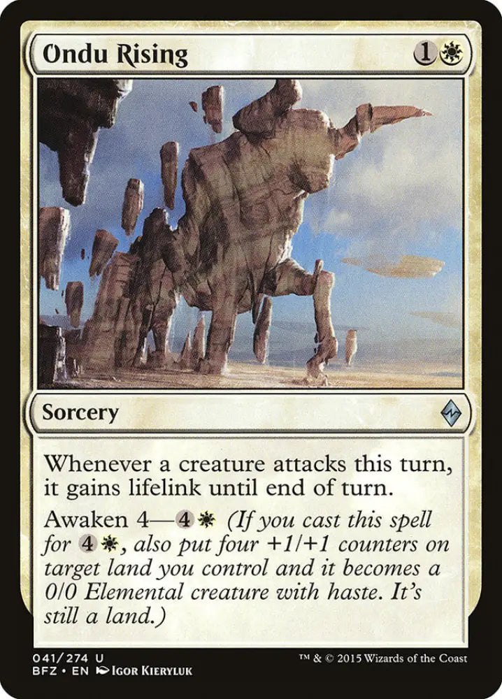 Ondu Rising [Battle for Zendikar] - MTG Single