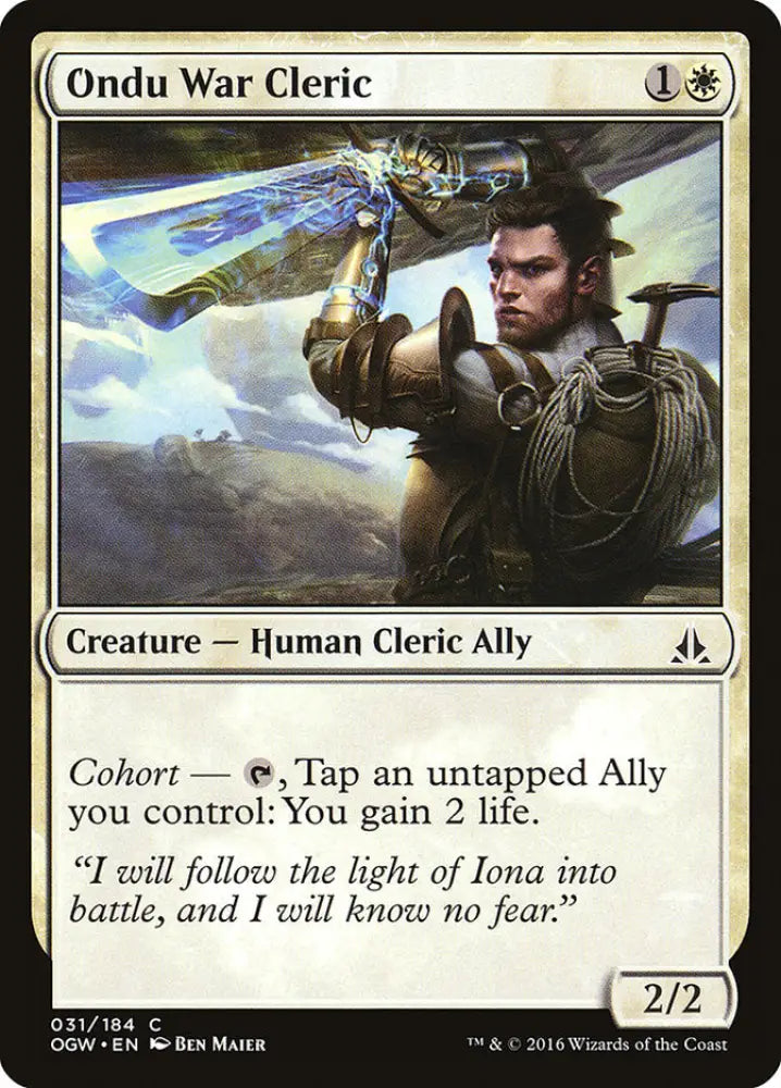 Ondu War Cleric [Oath of the Gatewatch] - MTG Single