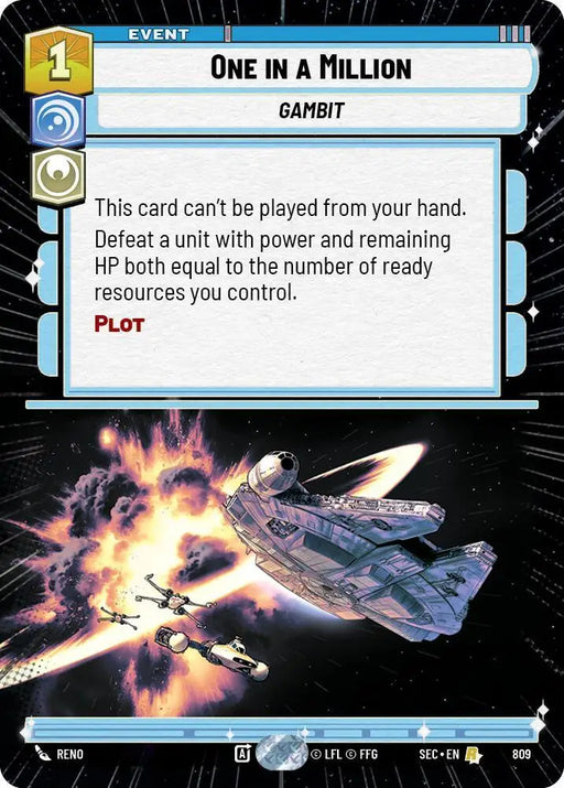 One in a Million (Hyperspace Foil) (809) [Secrets of Power]