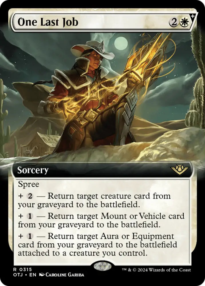 One Last Job (Extended Art) [Outlaws of Thunder Junction] - MTG Single