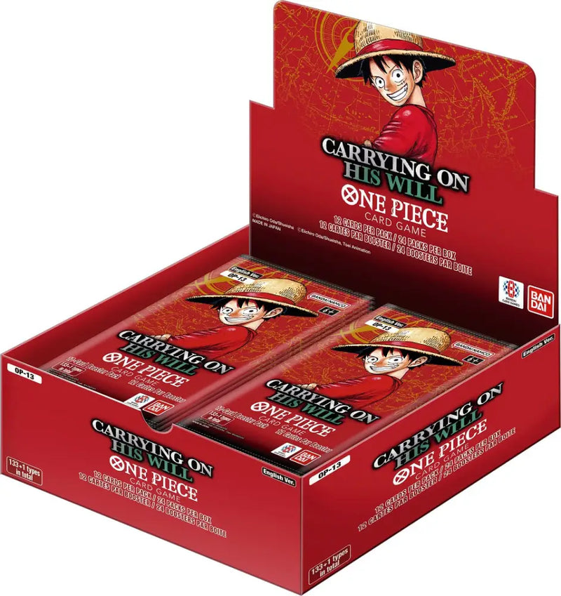 One Piece CG OP-13 Carrying on His Will Booster Box - One Piece Card Game Sealed