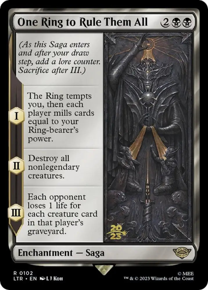 One Ring to Rule Them All [The Lord of the Rings: Tales of Middle-Earth Prerelease Promos] - MTG Single