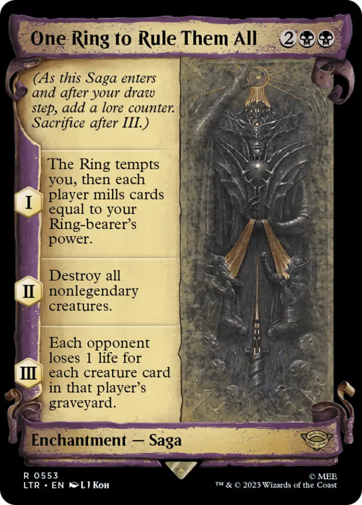 One Ring to Rule Them All [The Lord of the Rings: Tales of Middle-Earth Showcase Scrolls] - MTG Single
