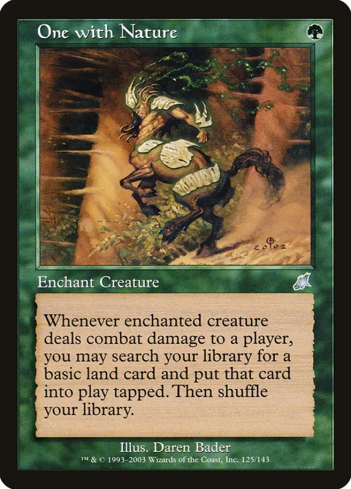One with Nature [Scourge] - MTG Single