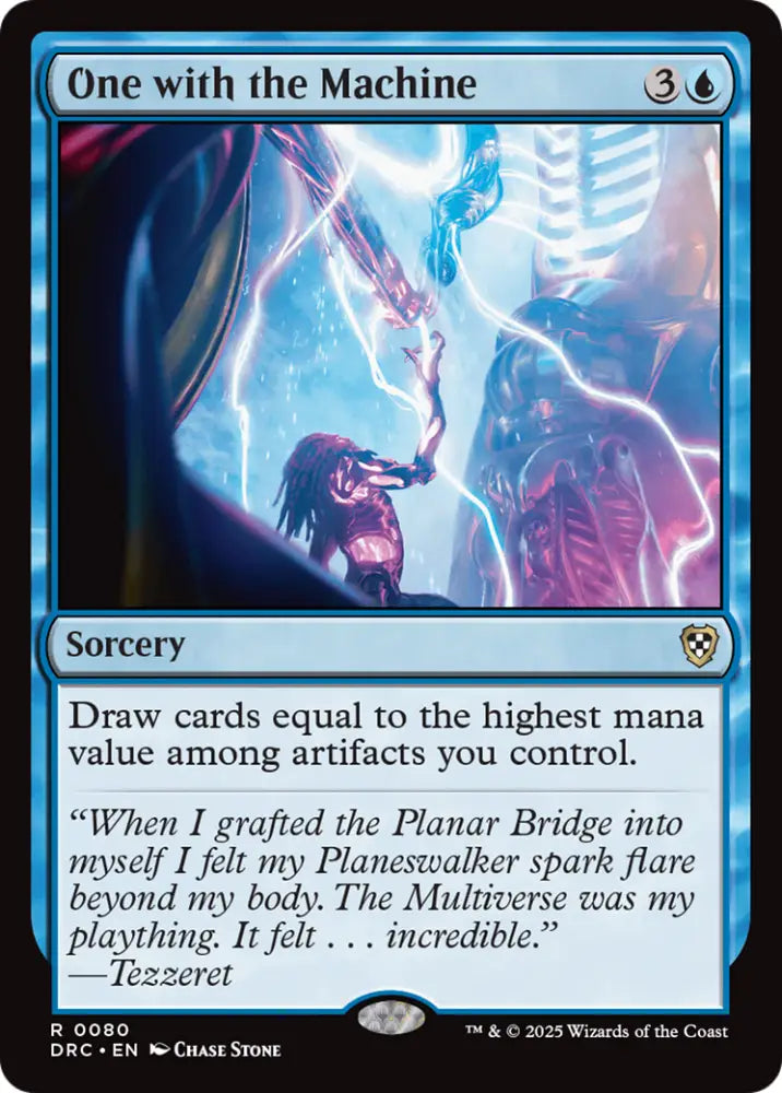 One with the Machine [Aetherdrift Commander] - MTG Single