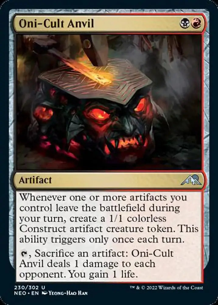 Oni-Cult Anvil [Kamigawa: Neon Dynasty] - MTG Single