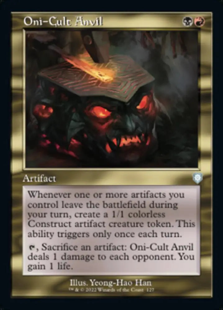 Oni-Cult Anvil (Retro) [The Brothers’ War Commander] - MTG Single